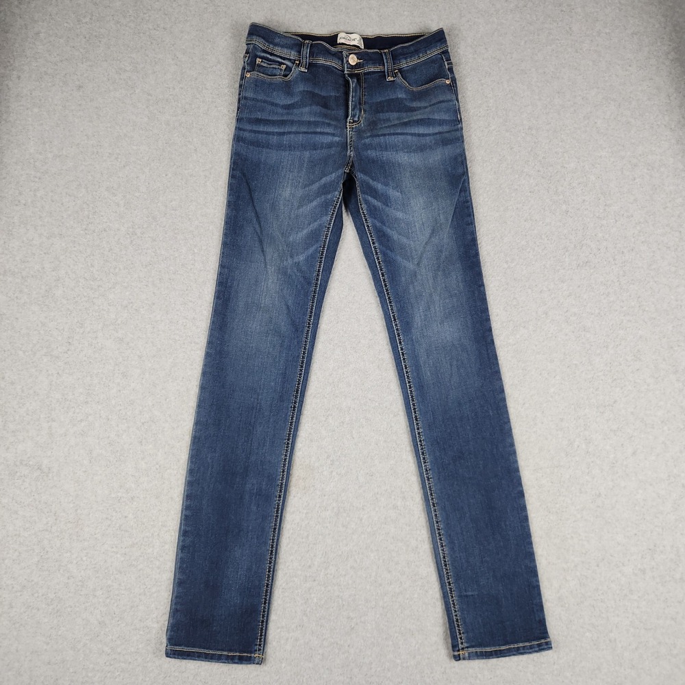 Jordacheโ Skinny Jeans Girls 18 Blue Denim Cotton Stretch Slim Fit Streetwear